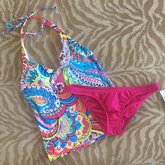 Anne Cole + La Blanca Tankini Swimsuit XS/4 - Picture 1 of 4